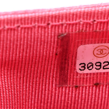 Chanel Caviar Quilted CC Zip Card Holder Pink 7 of 9