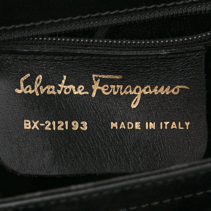 Salvatore Ferragamo Brushed Off Calfskin Small Iconic Top Handle Black 6 of 9