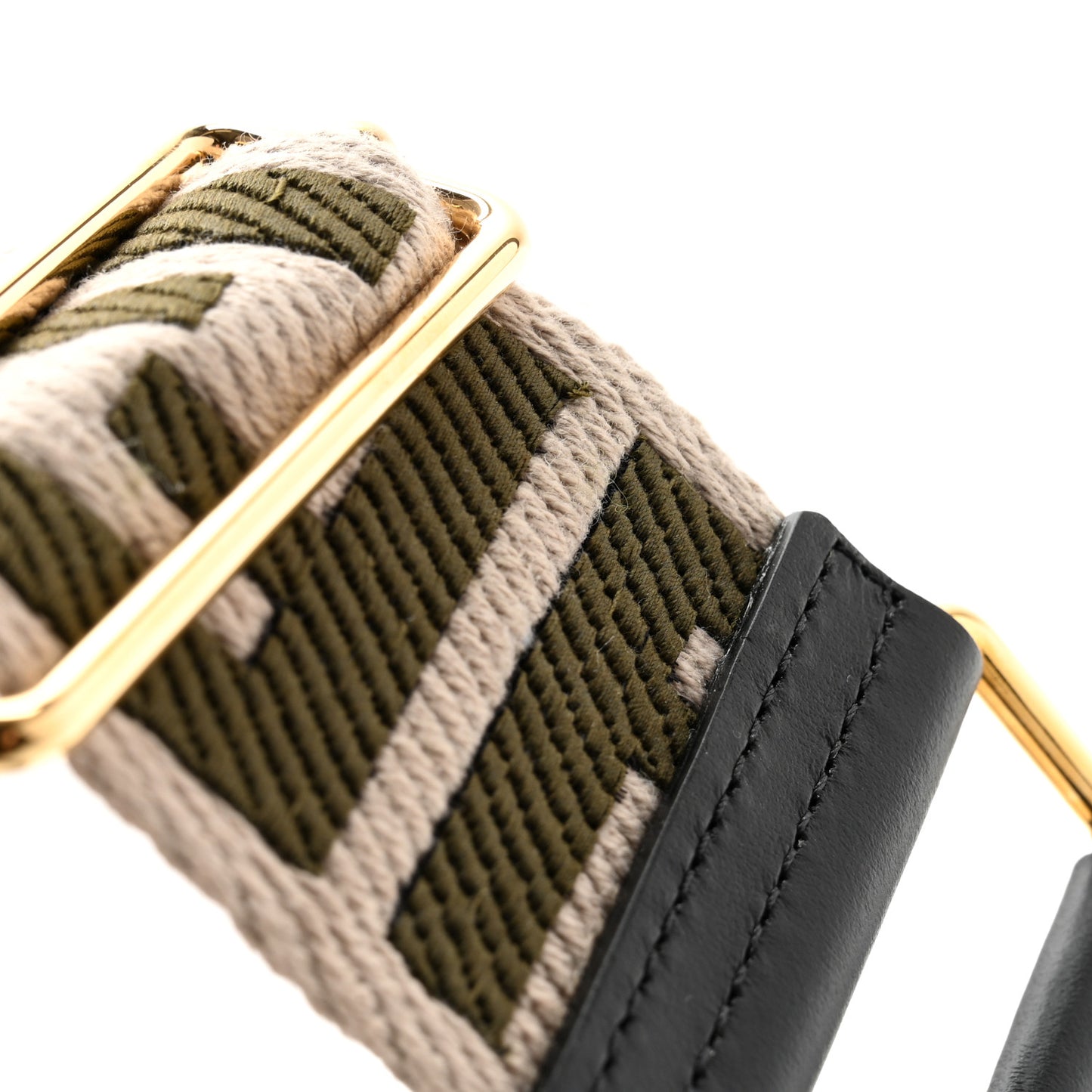 Ribbon Vitello Century FF 1974 Adjustable Strap You Nuvola Verde Black