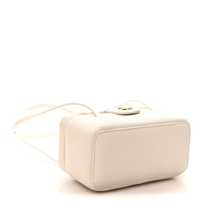 Chanel Shiny Caviar Preppy Coco Long Vanity With Strap White 4 of 11