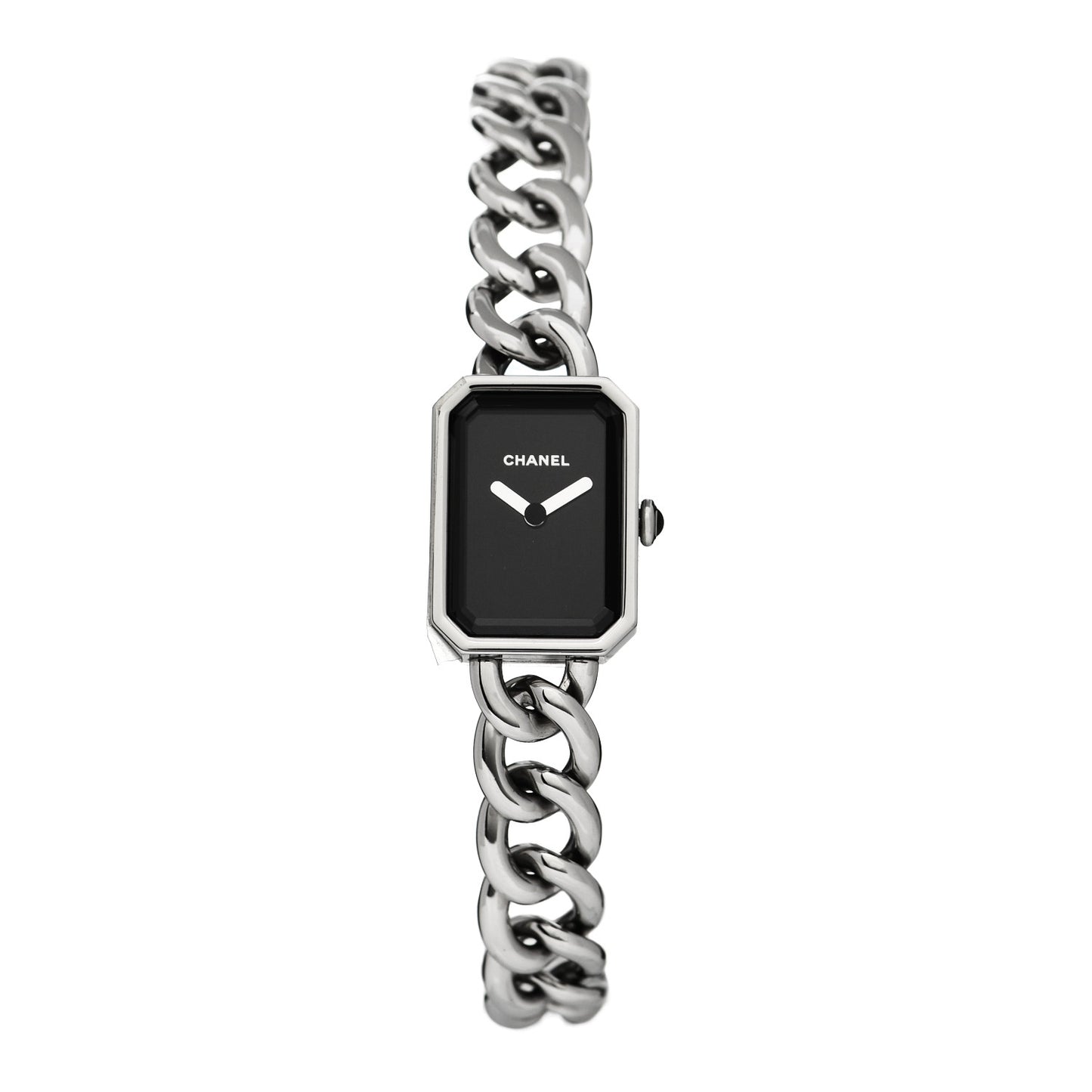 Stainless Steel 20mm Chain Premiere Quartz Watch Black