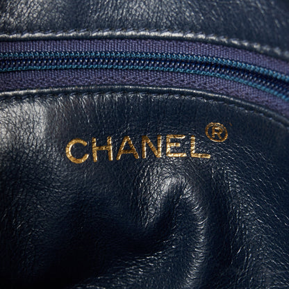 Chanel Lambskin Quilted Camera Tassel Bag Navy 7 of 12