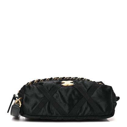 Chanel Nylon Grosgrain Lifestyle Pouch Black 1 of 8
