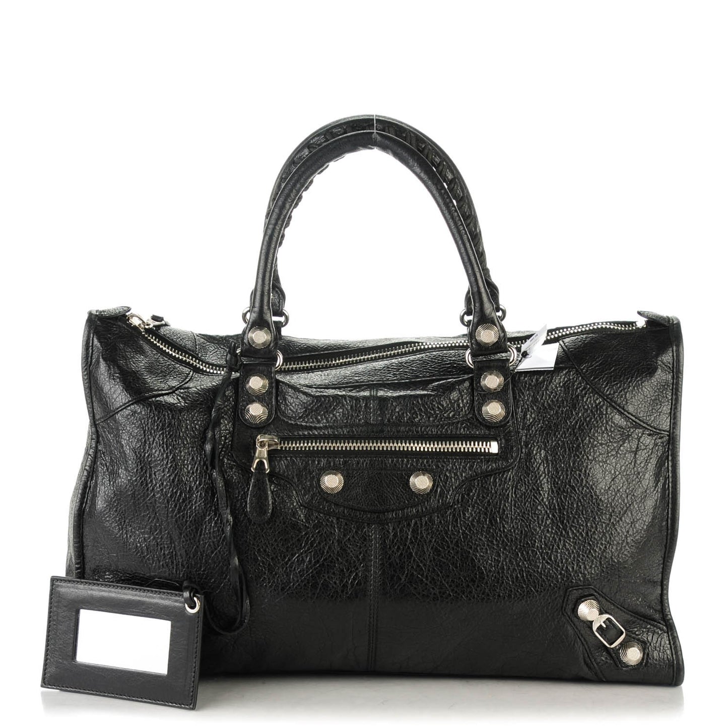 Agneau Giant 12 Silver Hardware Work Black