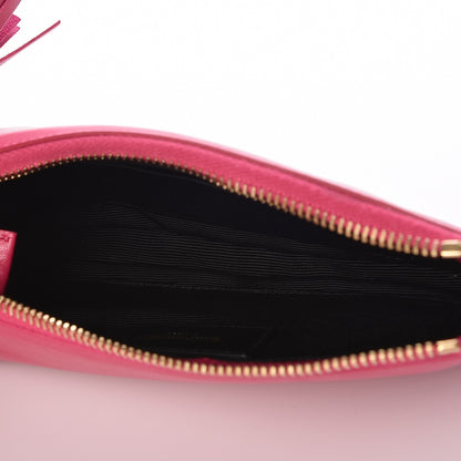 Saint Laurent Calfskin Monogram Phone Pouch Crossbody Bag Bubblegum 5 of 8