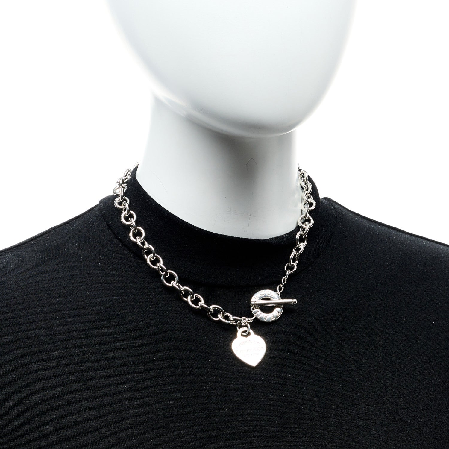 Tiffany Sterling Silver Return to Tiffany Heart Tag Toggle Necklace 4 of 4