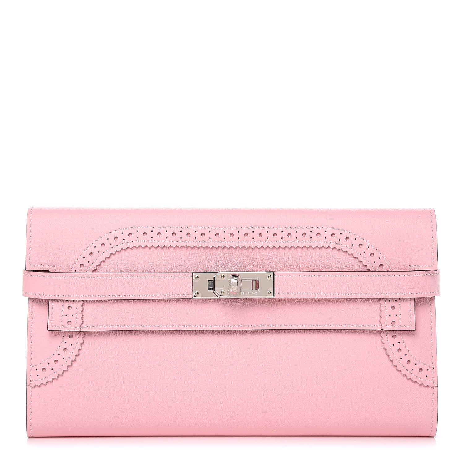 Hermes Swift Ghillies Kelly Longue Wallet Rose Sakura 1 of 21