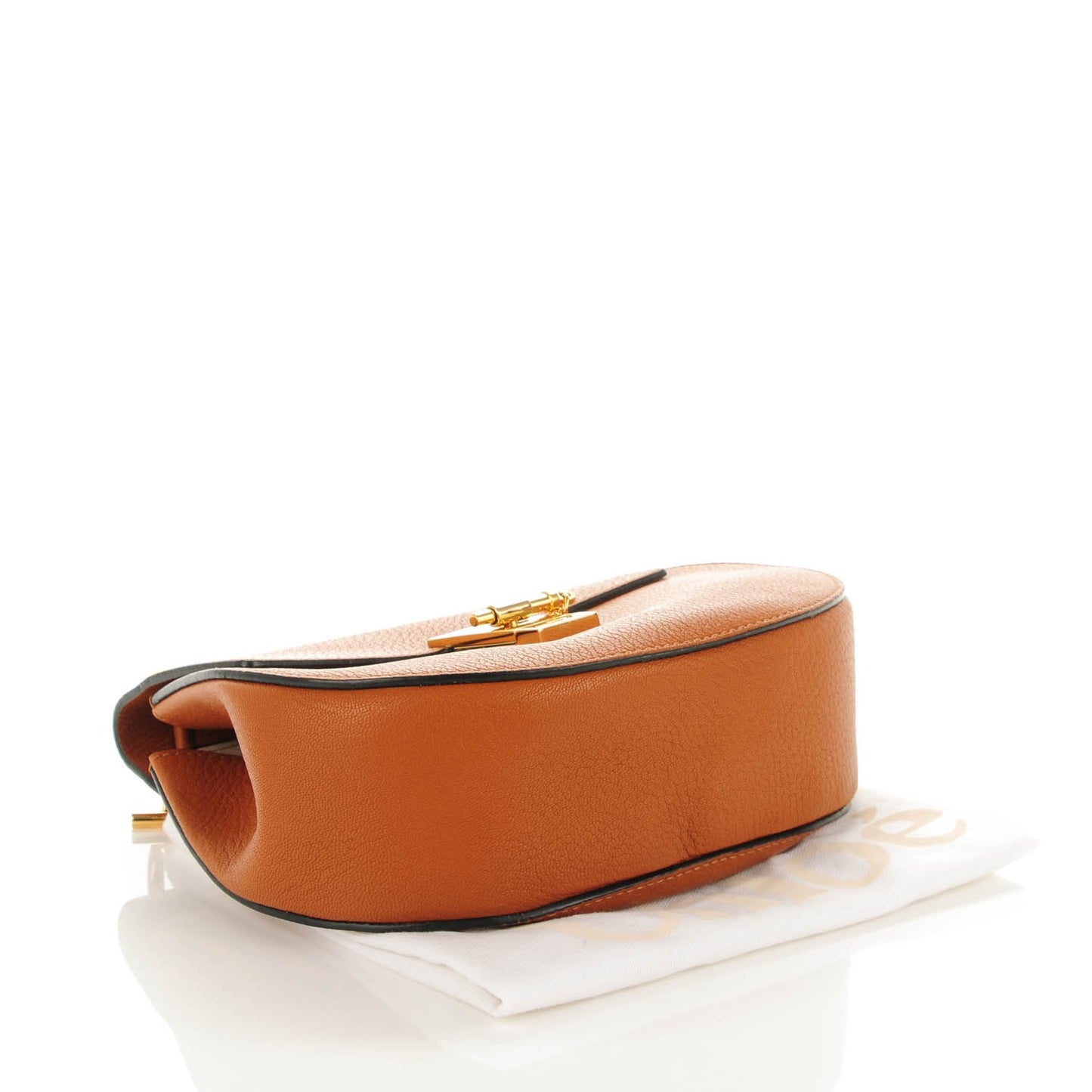Grained Lambskin Drew Shoulder Bag Caramel
