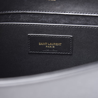 Saint Laurent Smooth Calfskin Medium Classic Monogram Kate Tassel Satchel Black 5 of 11