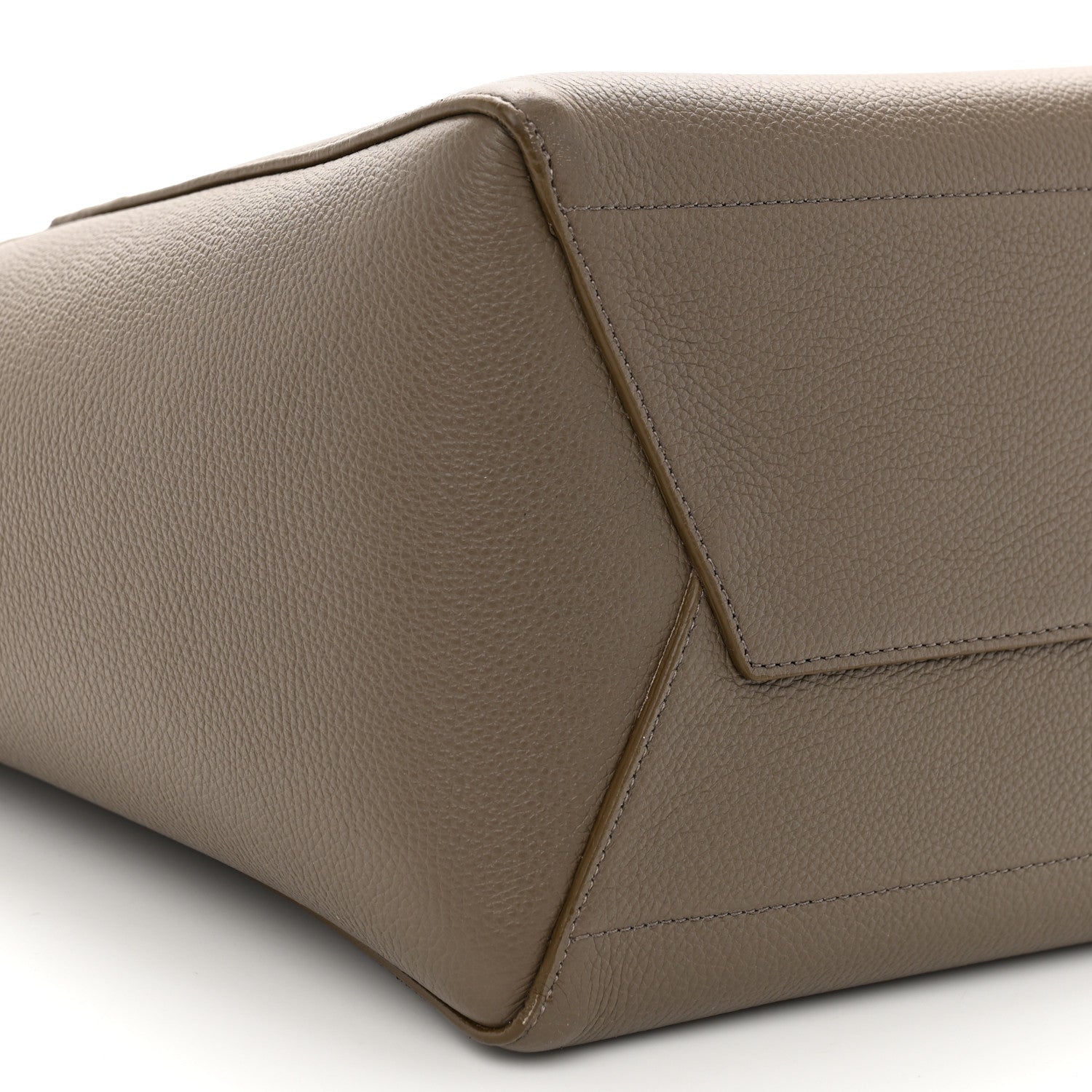 Celine Soft Grained Calfskin Sangle Bucket Bag Taupe 7 of 8