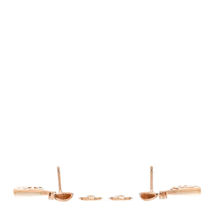 Bulgari 18K Rose Gold Diamond Mother of Pearl Divas' Dream Earrings 3 of 4