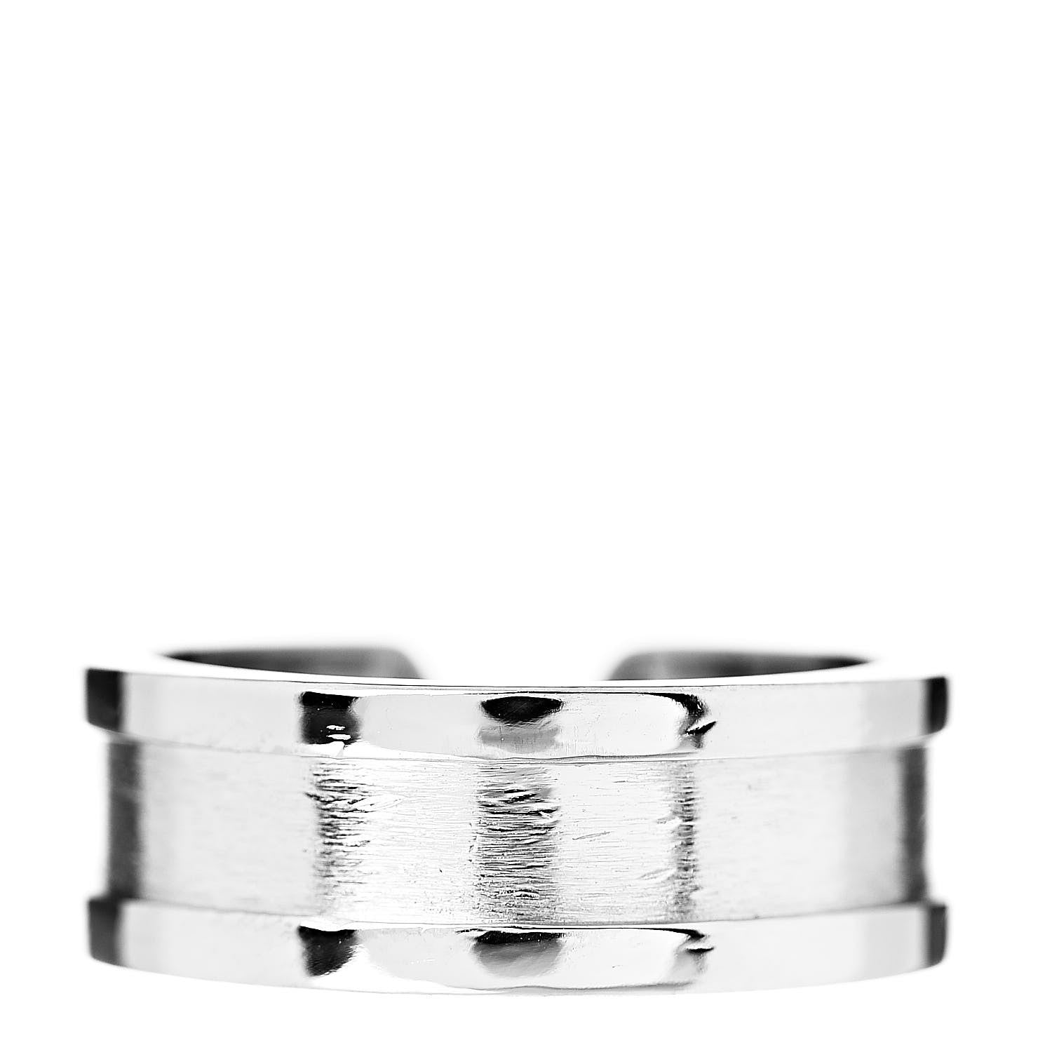 Cartier 18K White Gold 6.5mm C De Ring 49 4.75 3 of 5