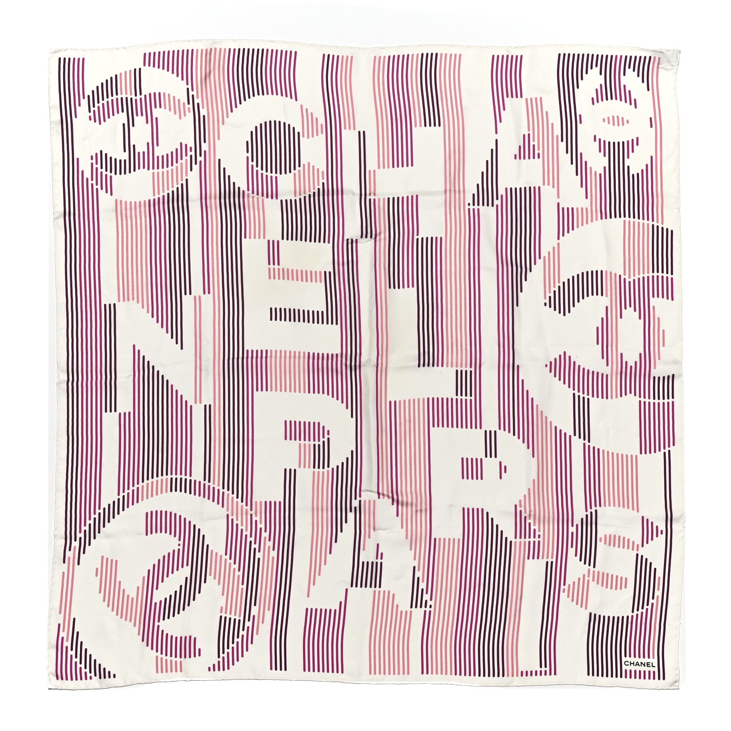 Chanel Silk CC Square Scarf Pink 1 of 5