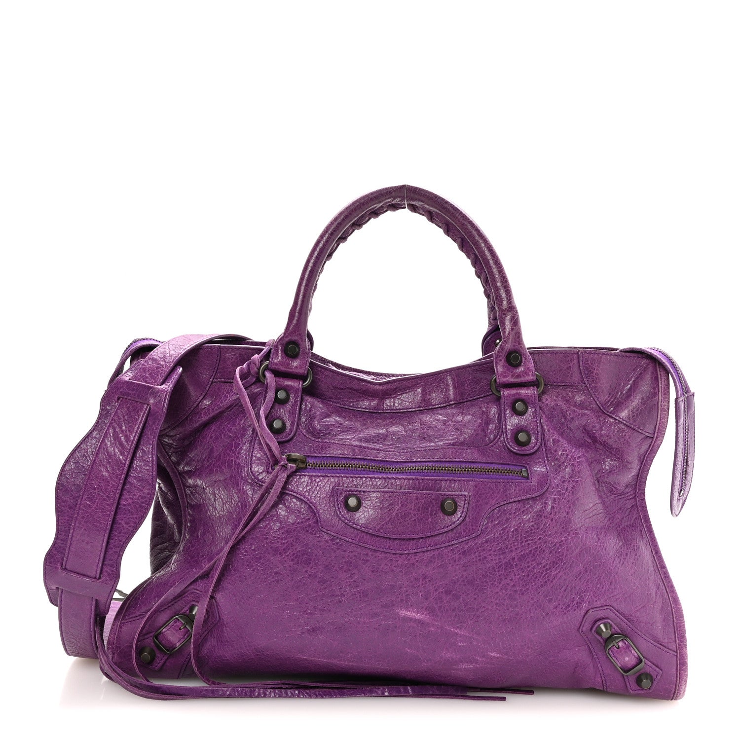 Balenciaga Agneau Classic Hardware City Ultraviolet 1 of 11