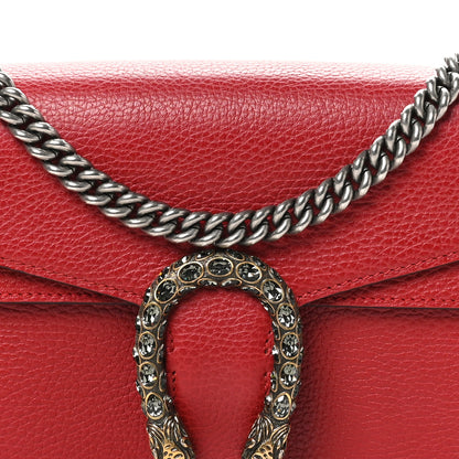 Gucci Dollar Calfskin Swarovski Crystal Small Dionysus Shoulder Bag Hibiscus Red 8 of 10