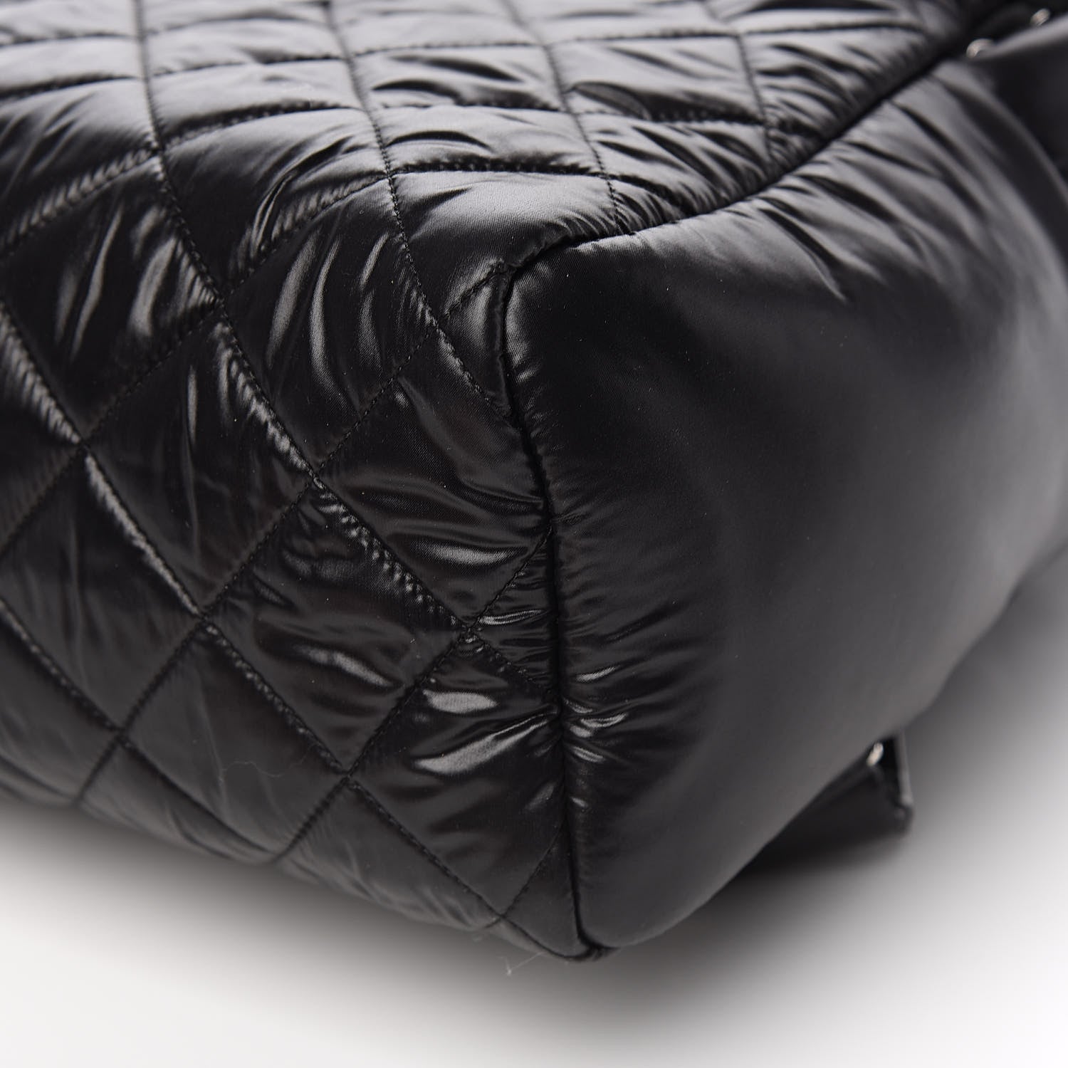 Chanel Nylon Quilted Coco Cocoon Backpack Black 9 of 10