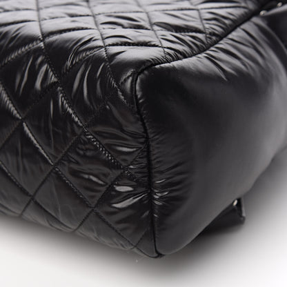 Chanel Nylon Quilted Coco Cocoon Backpack Black 9 of 10