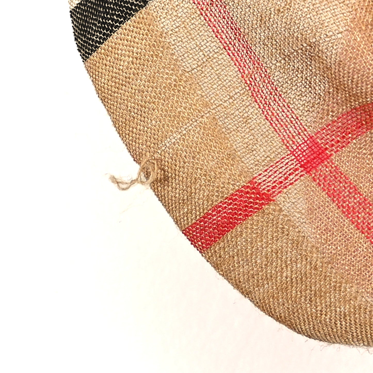 Wool Silk Gauze Ombre Giant Check Scarf Trench