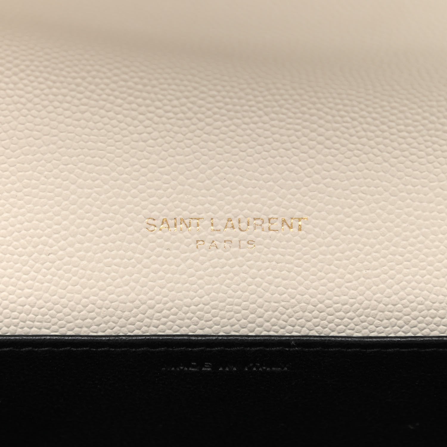 Saint Laurent Grain De Poudre Monogram Uptown Chain Wallet Crema Soft 8 of 11