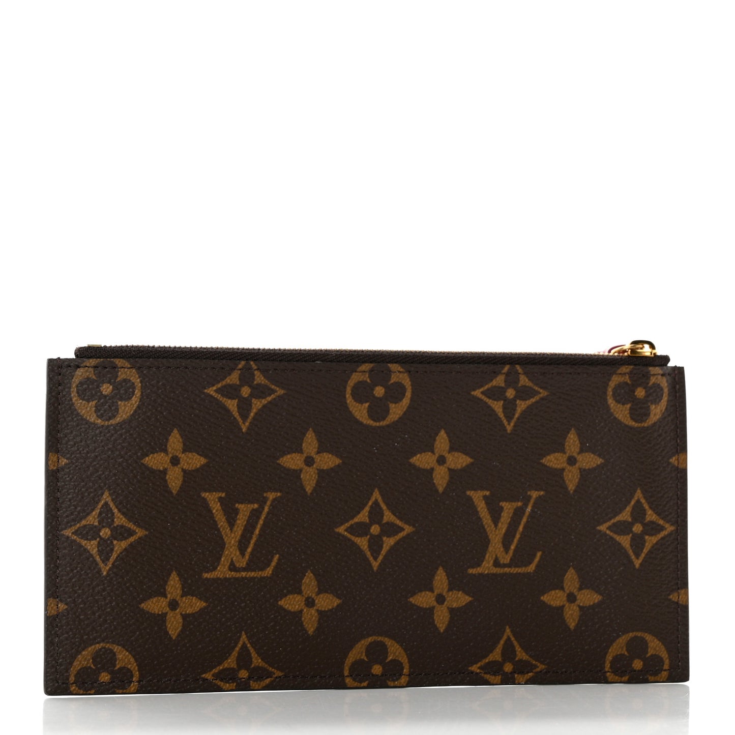 Monogram Felicie Chain Wallet Zippered Insert Fuchsia