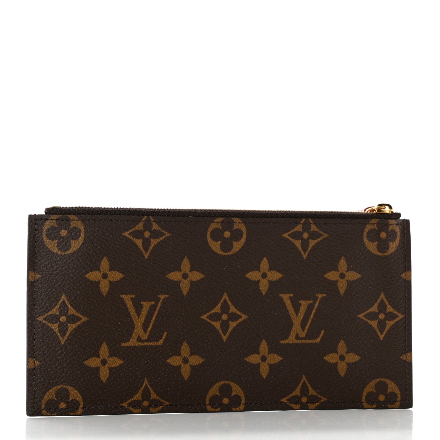 Louis Vuitton Monogram Felicie Chain Wallet Zippered Insert Fuchsia 3 of 6