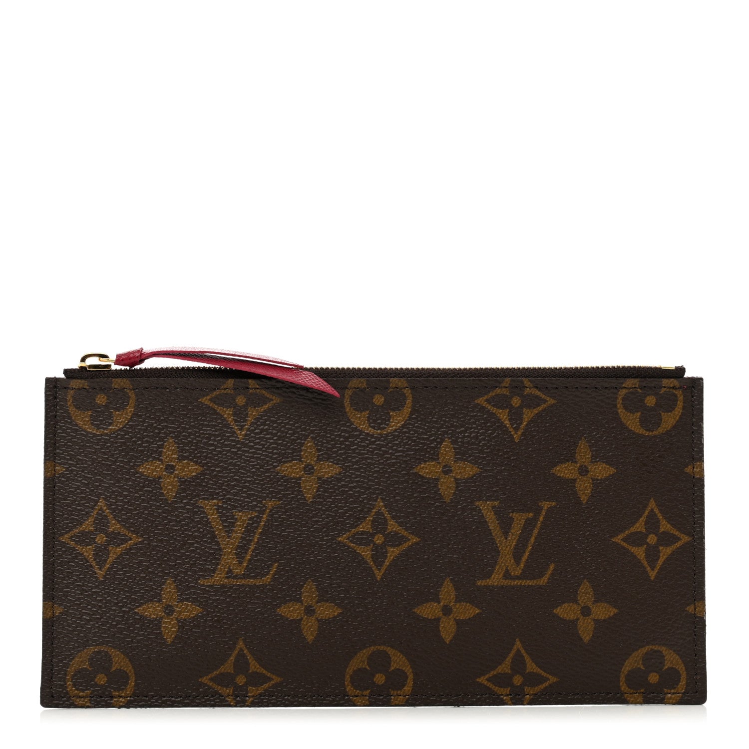 Louis Vuitton Monogram Felicie Chain Wallet Zippered Insert Fuchsia 1 of 6