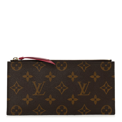 Louis Vuitton Monogram Felicie Chain Wallet Zippered Insert Fuchsia 1 of 6