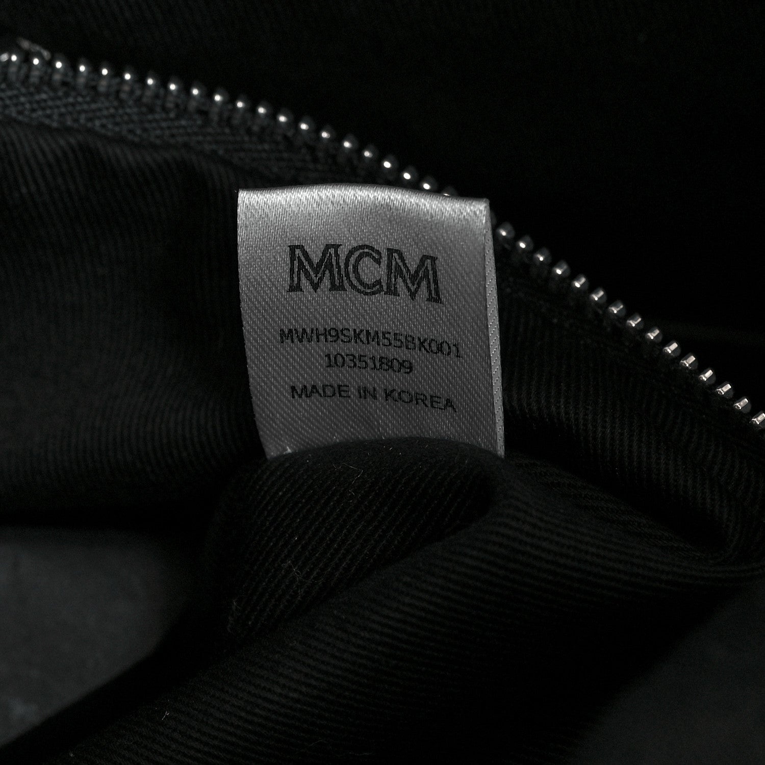 MCM Calfskin Ottomar Monogram Medium Klara Hobo Black 7 of 11