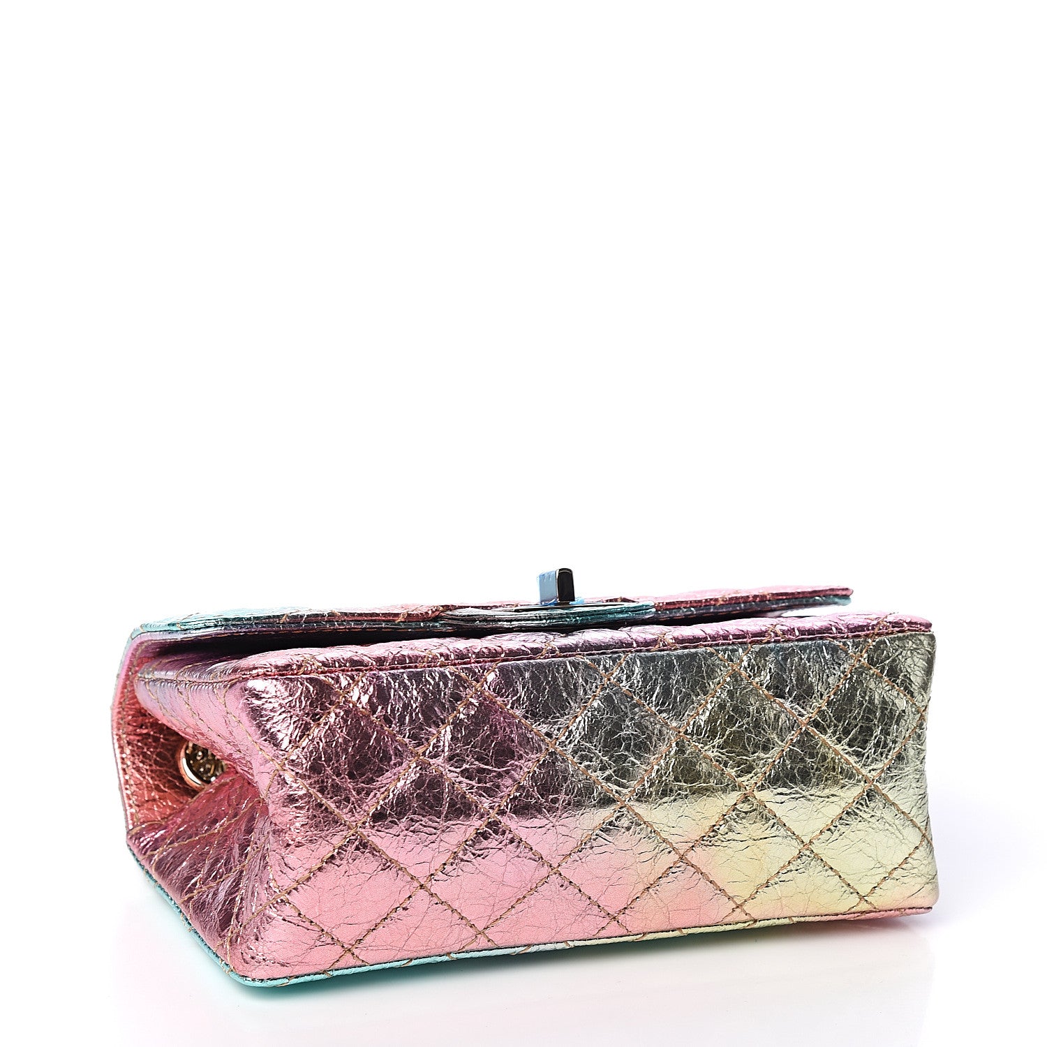 Chanel Metallic Goatskin Quilted Mini 2.55 Reissue Flap Multicolor 3 of 10