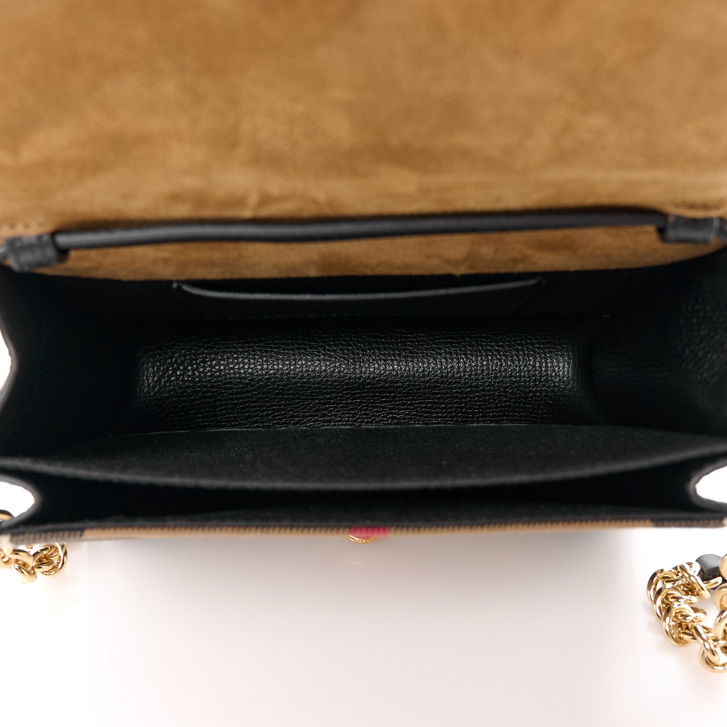 Derby Calfskin House Check Baby Macken Crossbody Bag Black