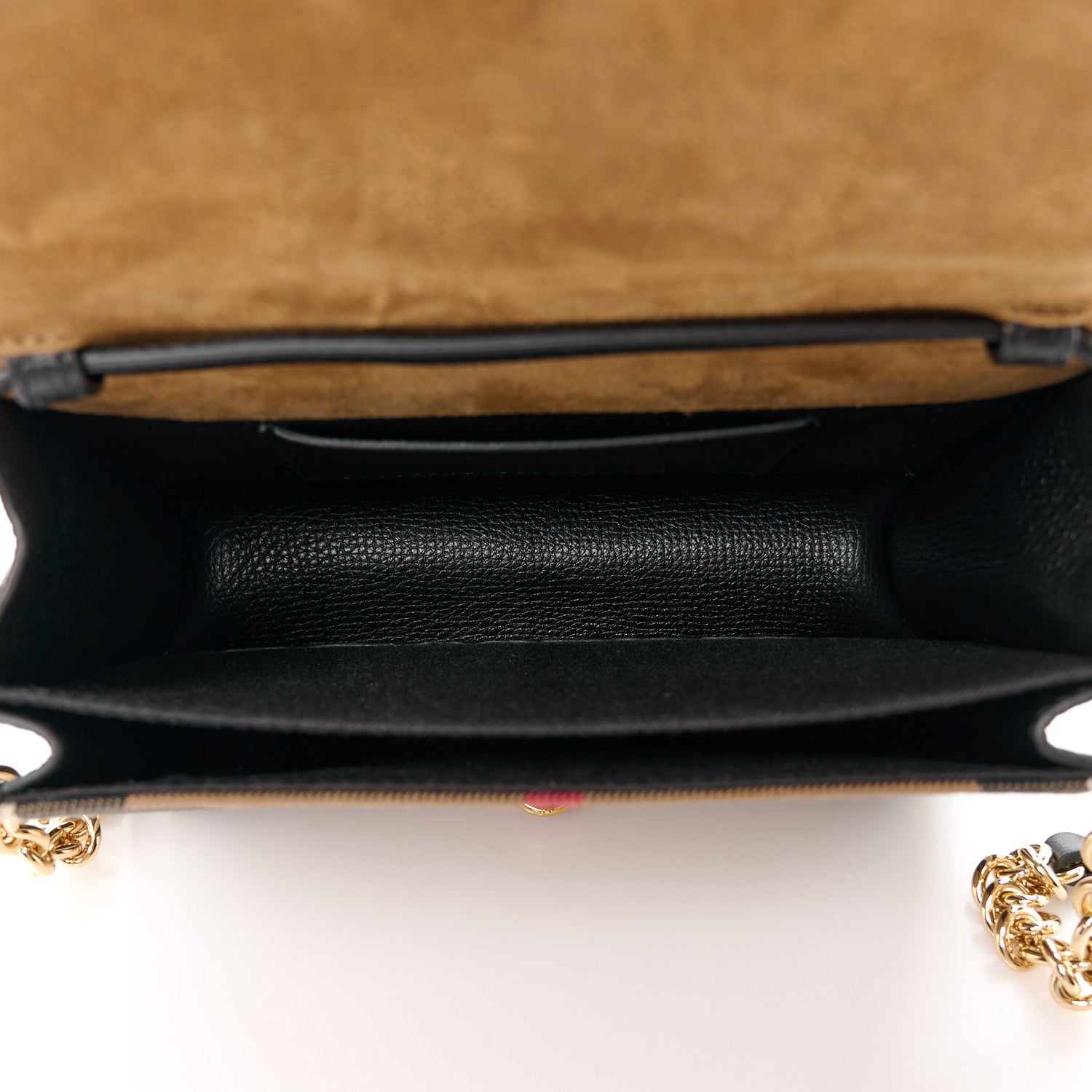 Burberry Derby Calfskin House Check Baby Macken Crossbody Bag Black 5 of 9