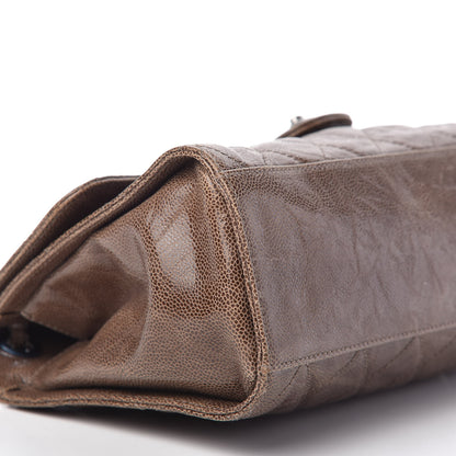 Chanel Crumpled Grained Calfskin Jumbo CC Crave Flap Beige 6 of 10