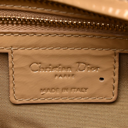 Christian Dior Patent Cannage Dior Tote Beige 6 of 12