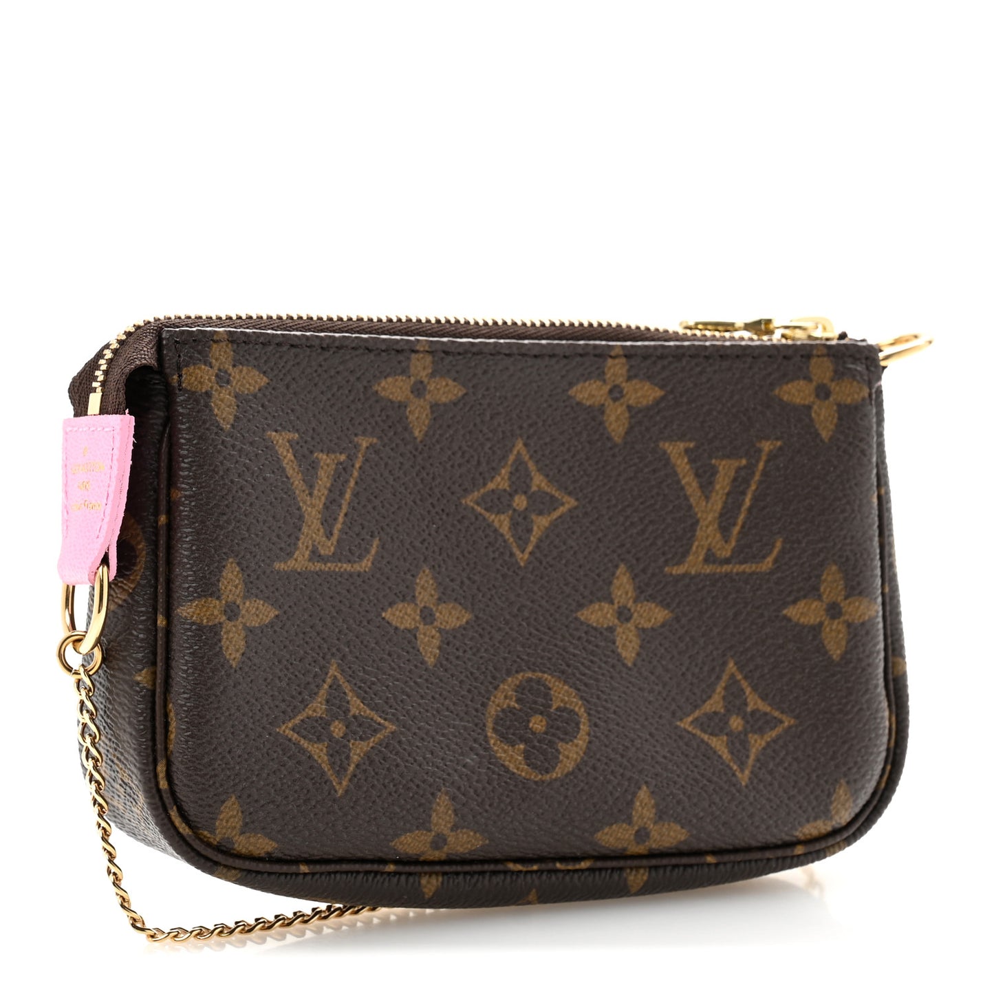 Monogram 2022 Christmas Animation Paris Mini Pochette Accessories Pink