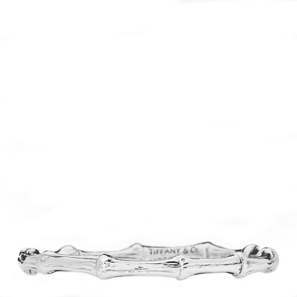 Tiffany Sterling Silver Nature Bamboo Bangle Bracelet 1 of 4