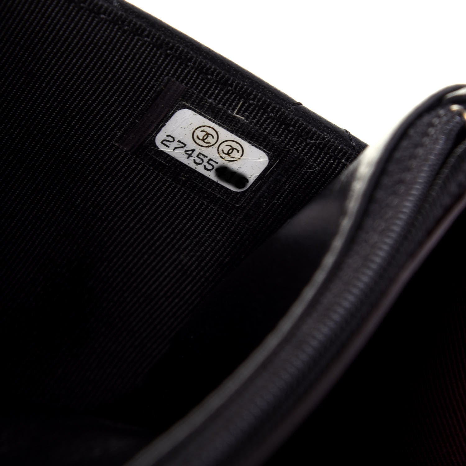 Chanel Lambskin Quilted Wallet On Chain WOC Black 7 of 11