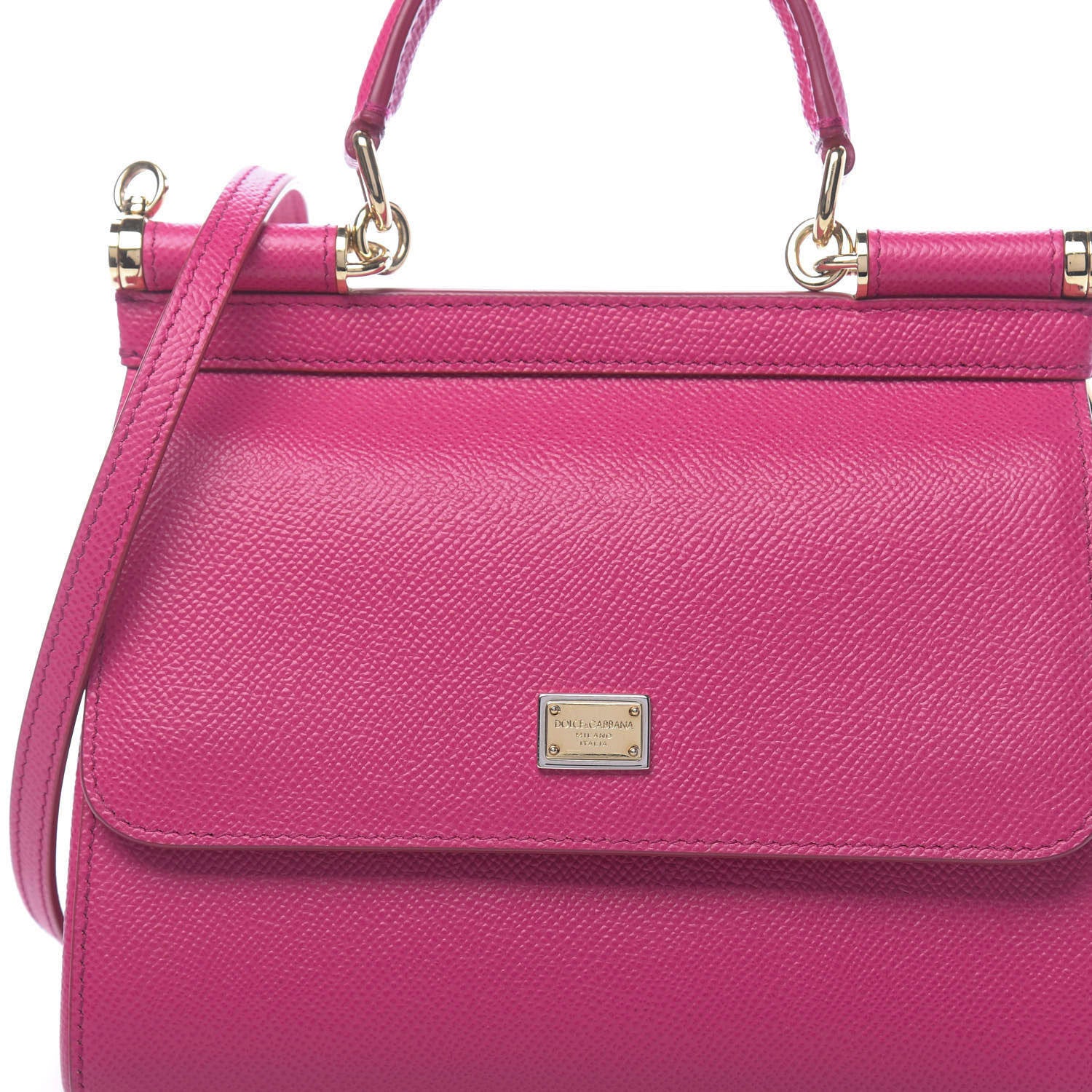 Dolce & Gabbana Dauphine Small Miss Sicily Satchel Rosa Geranio 9 of 9