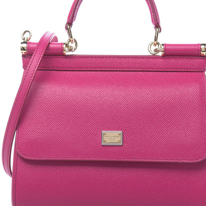 Dolce & Gabbana Dauphine Small Miss Sicily Satchel Rosa Geranio 9 of 9