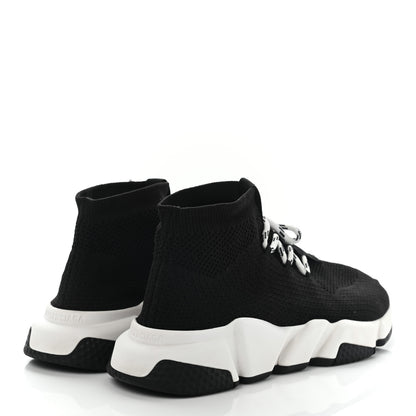 Balenciaga Knit Womens Speed Lace Up Sneakers 39 Black 4 of 12