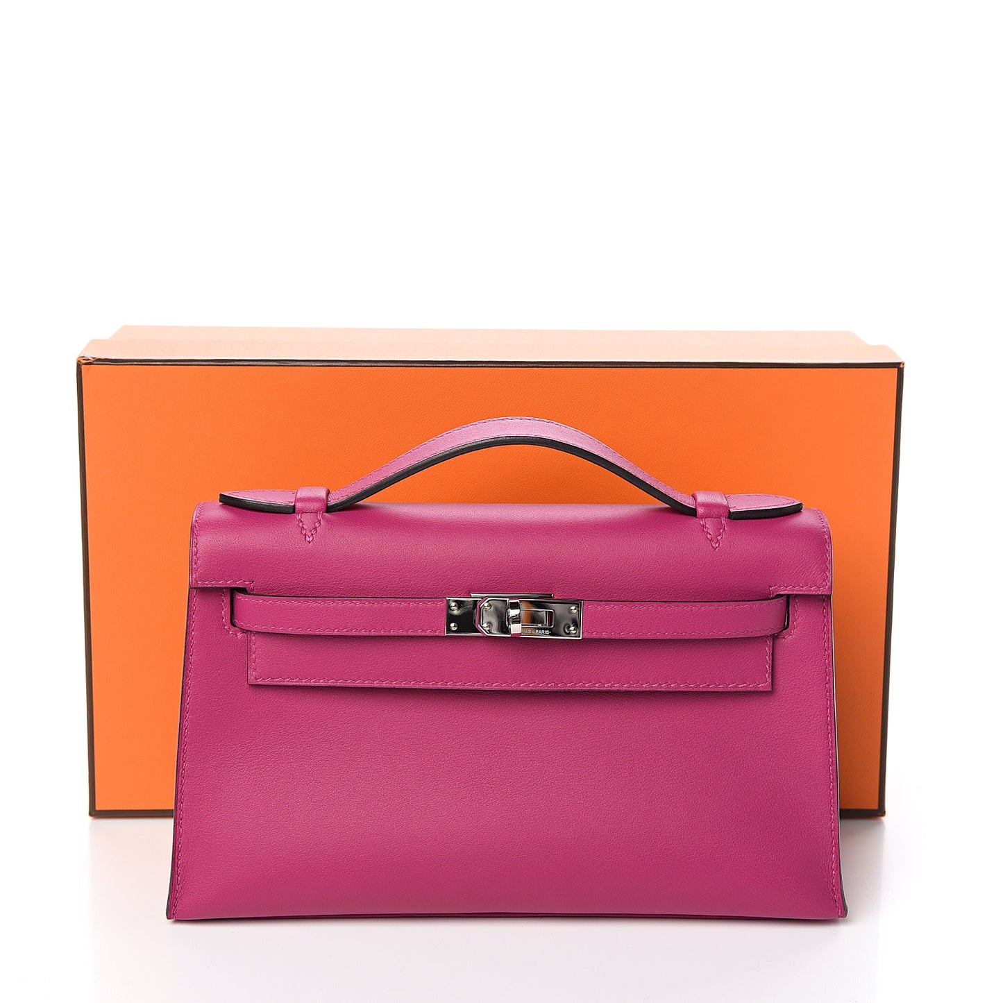 Swift Kelly Pochette Clutch Rose Pourpre