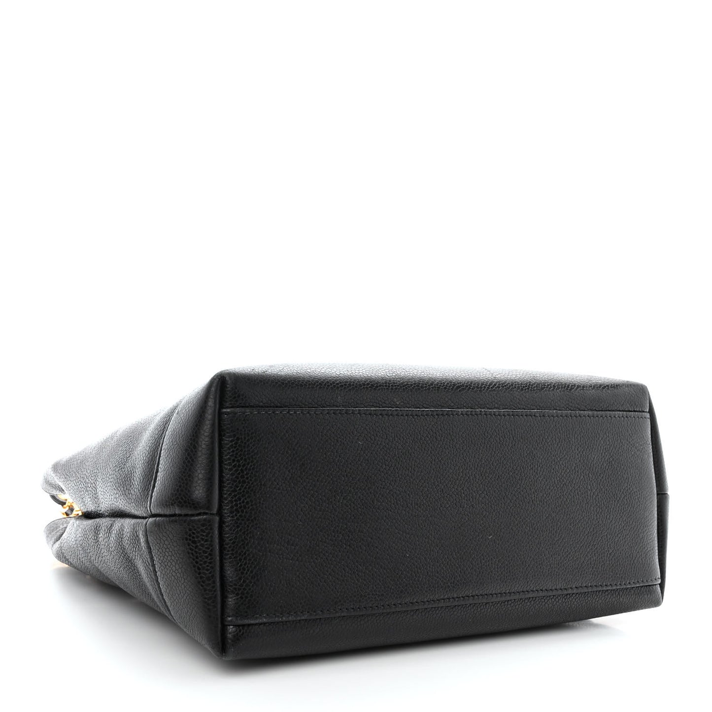 Caviar Large CC Shoulder Bag Black