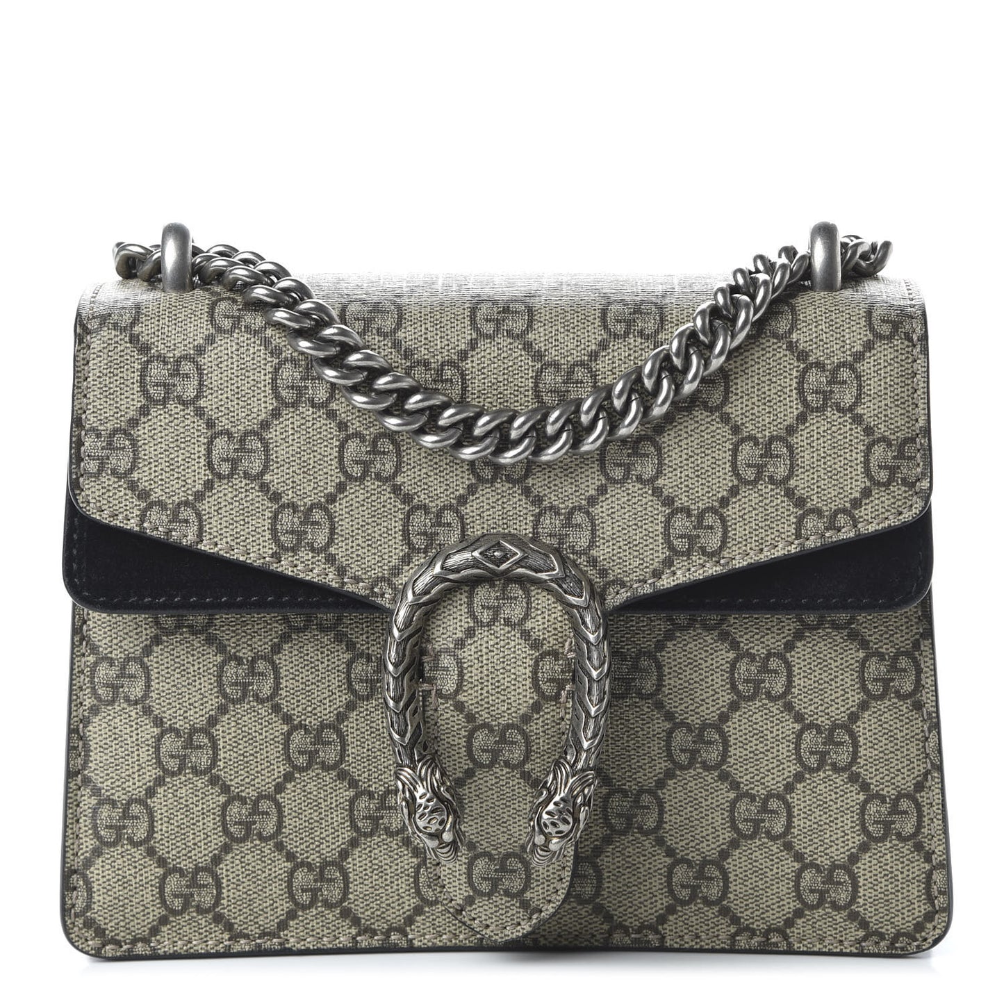 GG Supreme Monogram Mini Dionysus Shoulder Bag Black