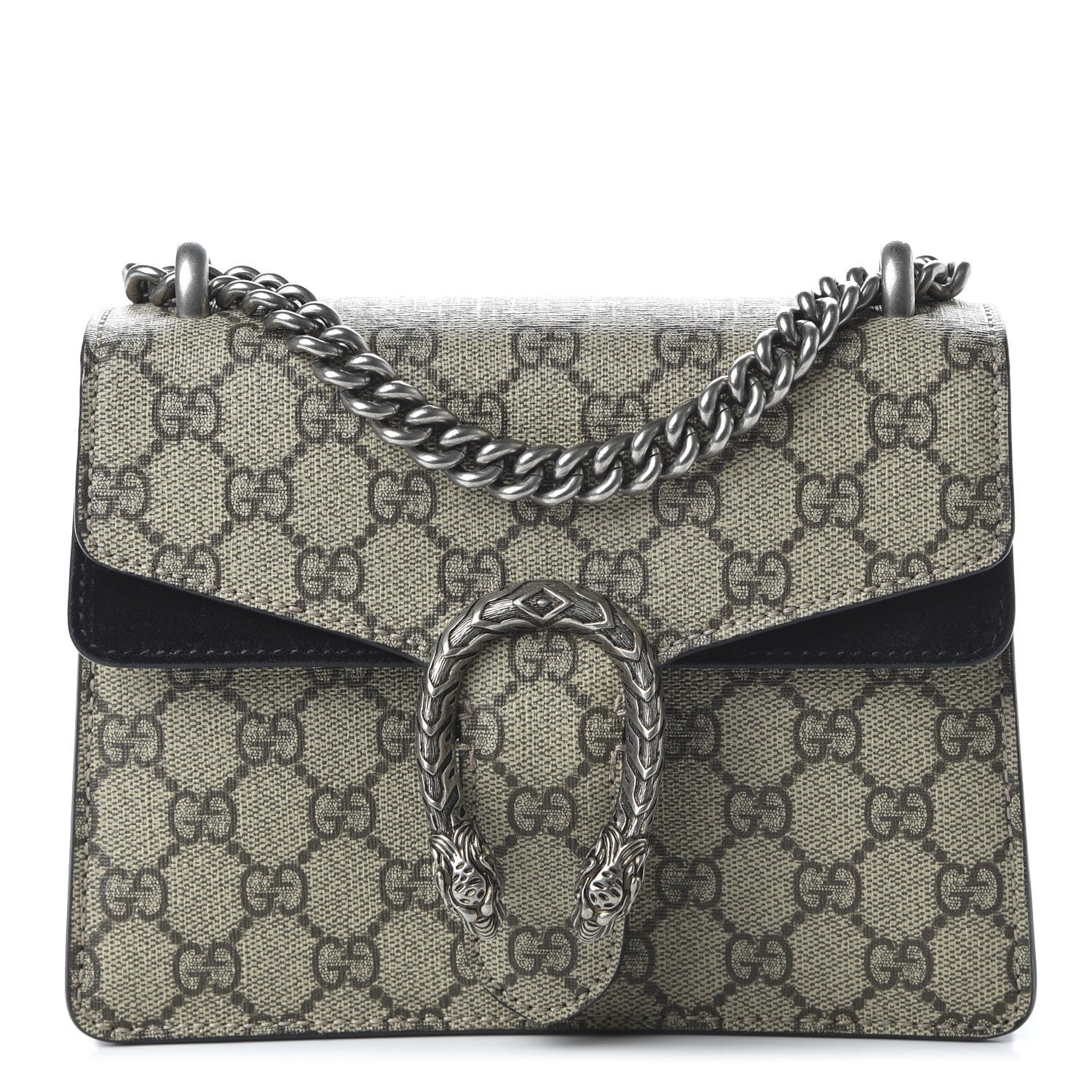 Gucci GG Supreme Monogram Mini Dionysus Shoulder Bag Black 1 of 10