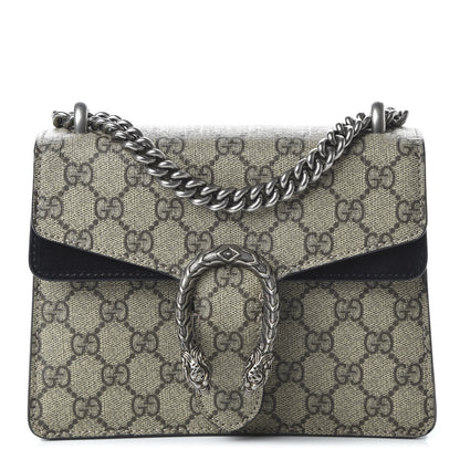 Gucci GG Supreme Monogram Mini Dionysus Shoulder Bag Black 1 of 10