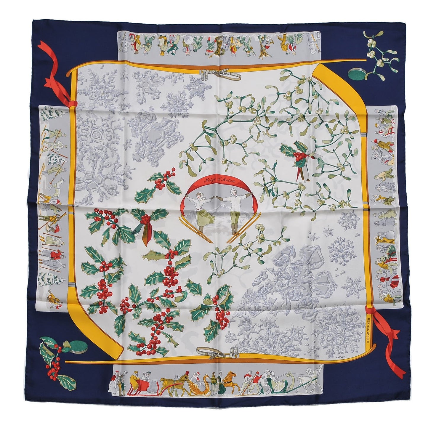 Silk Neige d' Antan Scarf 90