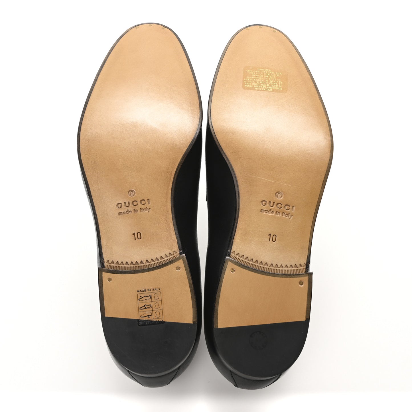 Lambskin Mens Interlocking G Loafers 10 Black