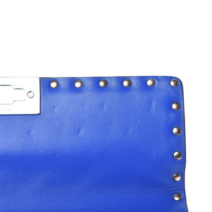 Valentino Garavani Nappa Medium Rockstud Spike Shoulder Bag Acid Blue 7 of 10