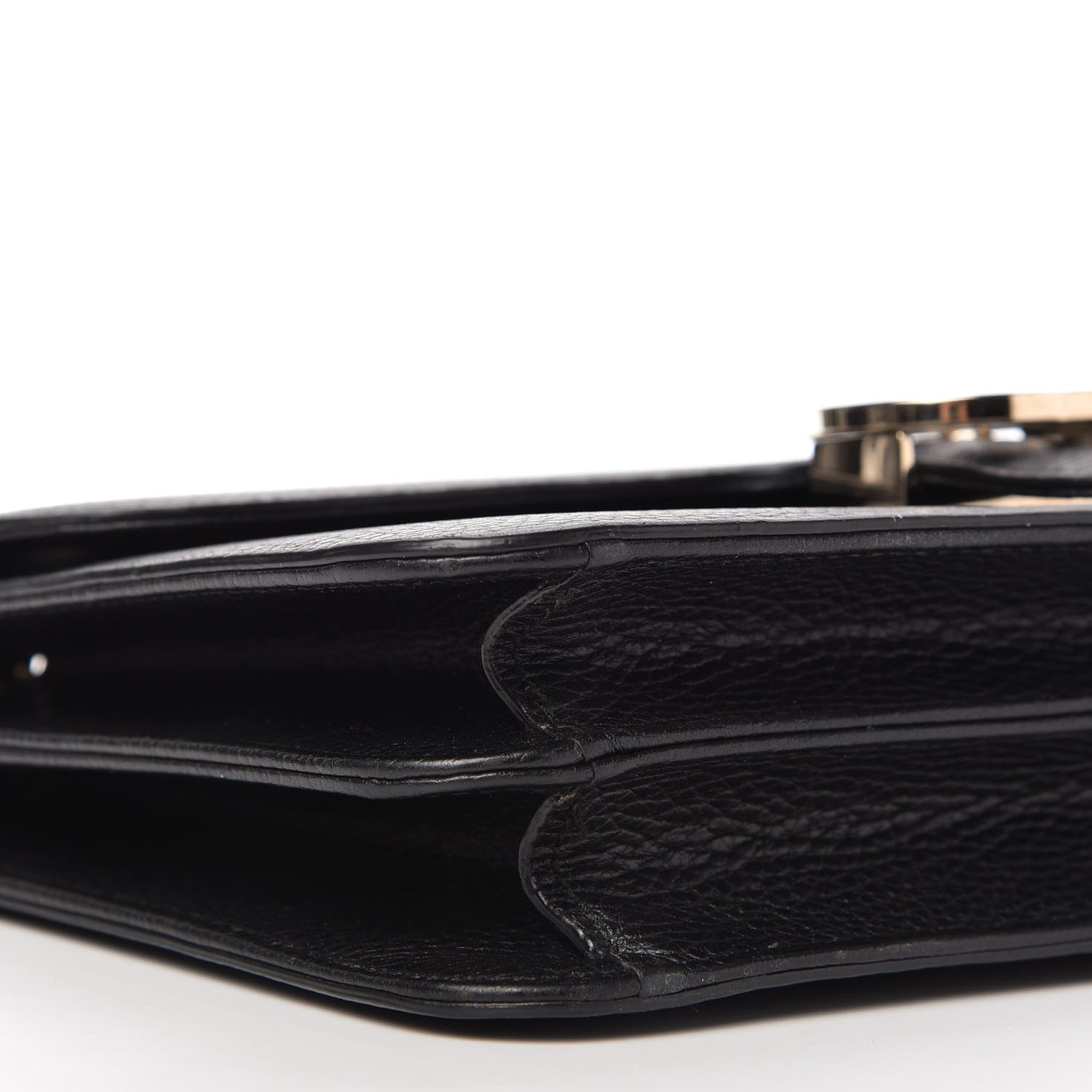 Gucci Dollar Calfskin Interlocking G Shoulder Bag Black 6 of 10