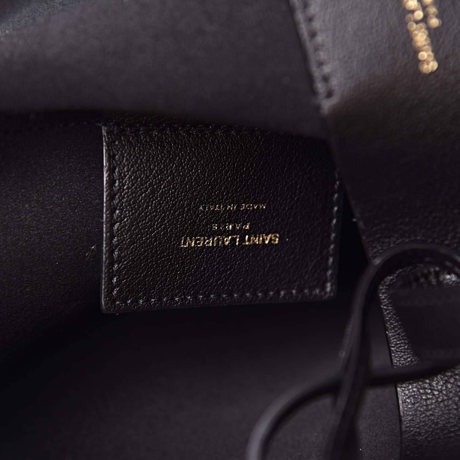 Saint Laurent Calfskin Large Shopping Tote Black 7 of 17