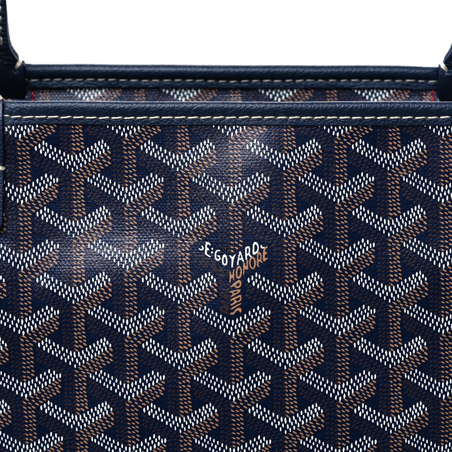 Goyard Goyardine Artois MM Navy 8 of 10